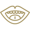 A narrow or high palate